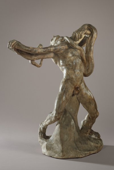 Człowiek z wężem, ok.1886 autorstwa Auguste Rodin