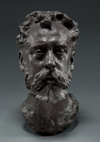 Portret Williama E. Henleya, 1882 autorstwa Auguste Rodin