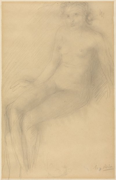 Siedząca naga kobieta autorstwa Auguste Rodin