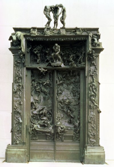 Bramy piekieł, 1880-90 (brąz) autorstwa Auguste Rodin