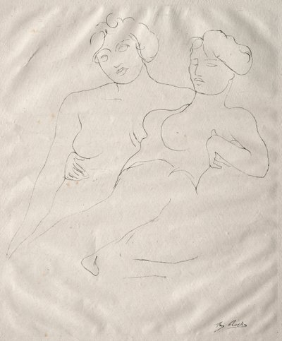 Dwie postacie. autorstwa Auguste Rodin