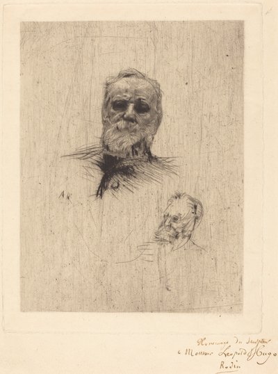 Victor Hugo, De Face autorstwa Auguste Rodin