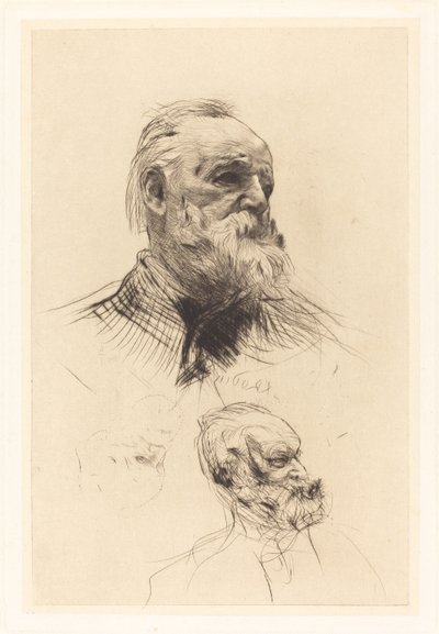 Victor Hugo, De Trois Quarts autorstwa Auguste Rodin