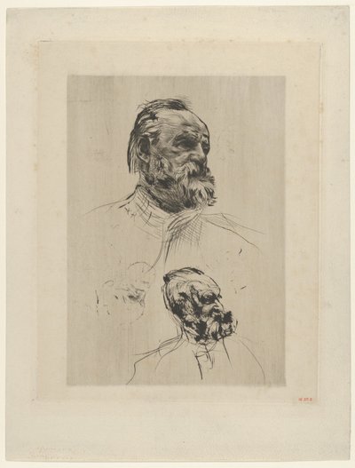 Widok trzech czwartych Victora Hugo, 1885. autorstwa Auguste Rodin