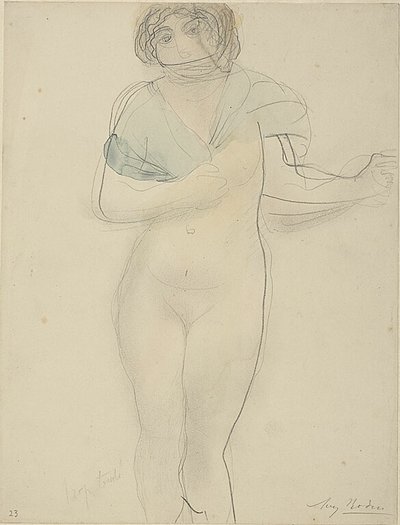 Kobieta z szalem autorstwa Auguste Rodin