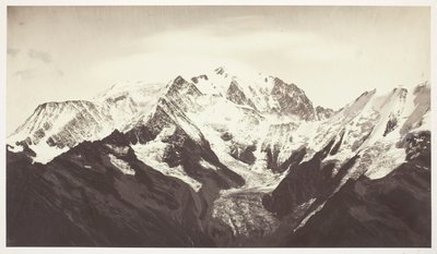 Savoie 46, Mont-Blanc, widziane z Mont-Joli autorstwa Auguste Rosalie Bisson
