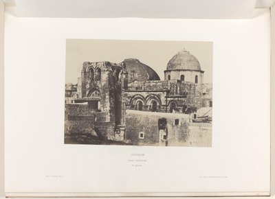 Widok kościoła Grobu Świętego w Jerozolimie Jerozolima. Święty Grób. Vue generale (tytuł na obiekcie) autorstwa Auguste Salzmann