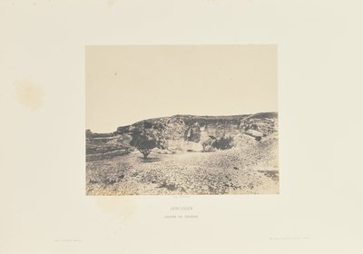 Jerozolima. Jaskinia Jeremiasza autorstwa Auguste Salzmann