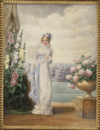 Portret królowej Hortensy z Holandii autorstwa Auguste Simon Garneray