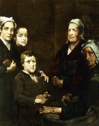Rodzina bretońska; Rodzina bretońska, autorstwa Auguste Theodule Ribot