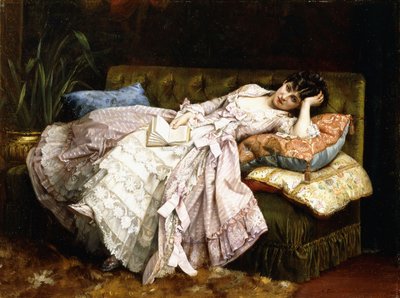 Leżąca piękność, 1877 autorstwa Auguste Toulmouche
