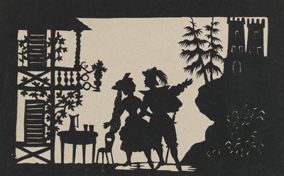 Dwustronna sylwetka autorstwa Augustin Amant Constant Fidele Edouart