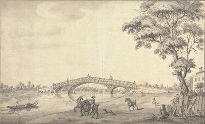 Most, Walton nad Tamizą autorstwa Augustin Heckel