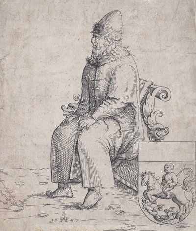 Basil Basilius, wielki książę Rosji, 1547. autorstwa Augustin Hirschvogel