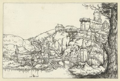 Widok na Pasawę. 1546 autorstwa Augustin Hirschvogel