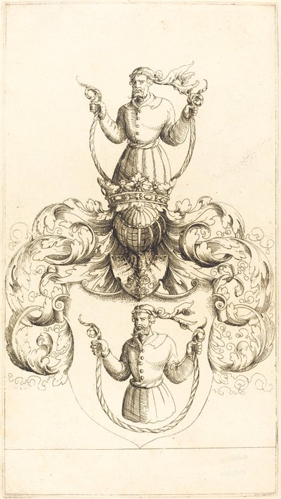 Herb Nieznanego Człowieka. autorstwa Augustin Hirschvogel