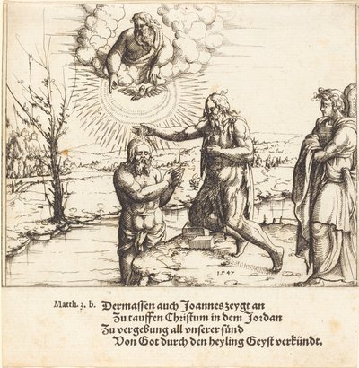 Chrzest Chrystusa autorstwa Augustin Hirschvogel