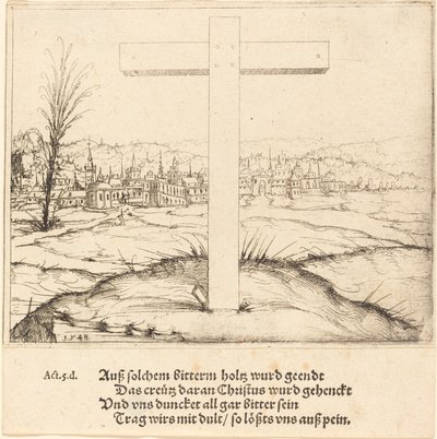 Krzyż Chrystusa, 1548. autorstwa Augustin Hirschvogel