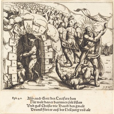 Brzęczenie w piekle, 1547. autorstwa Augustin Hirschvogel