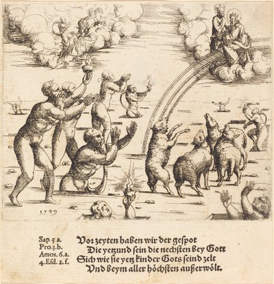Sąd Ostateczny, 1549. autorstwa Augustin Hirschvogel