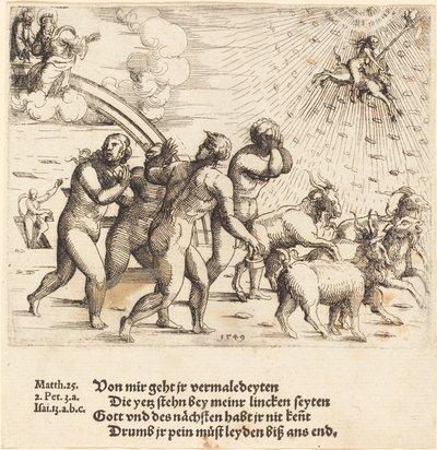 Sąd Ostateczny, 1549. autorstwa Augustin Hirschvogel