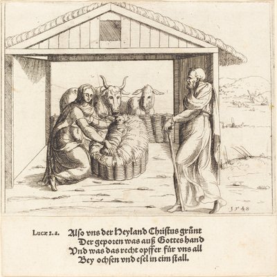 Narodzenie Chrystusa autorstwa Augustin Hirschvogel