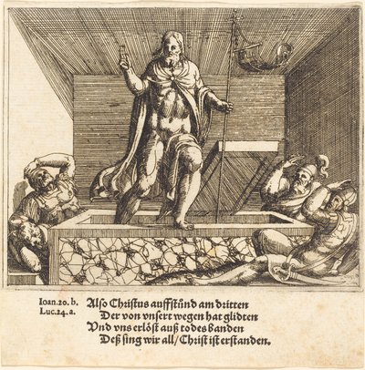 Zmartwychwstanie. autorstwa Augustin Hirschvogel