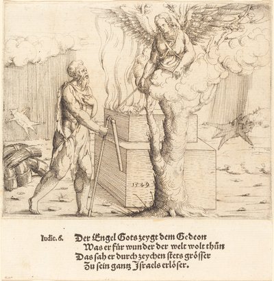 Ofiara Gideona autorstwa Augustin Hirschvogel