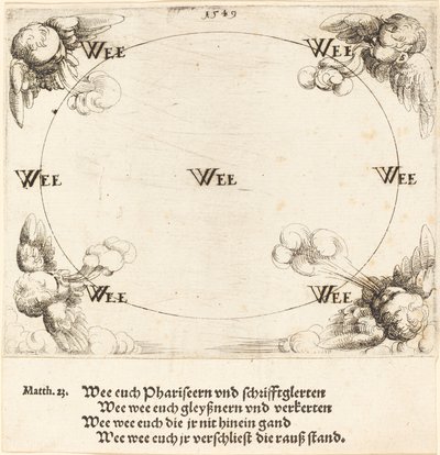 Biada jest ogłoszona w chciwości, 1549. autorstwa Augustin Hirschvogel