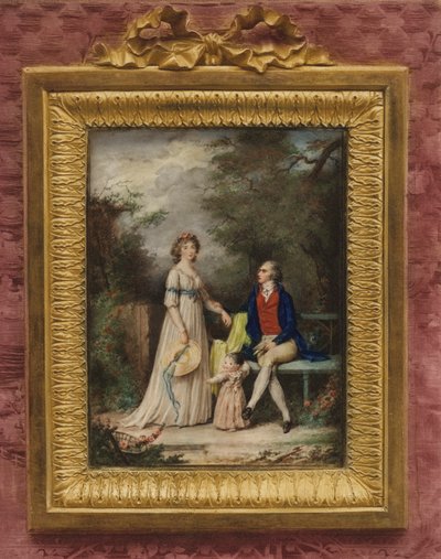Portret artysty Augustina Ritta i jego rodziny autorstwa Augustin Ritt