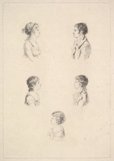 Rodzina Renouardów Rodzina Renouardów, 1801. autorstwa Augustin de Saint Aubin
