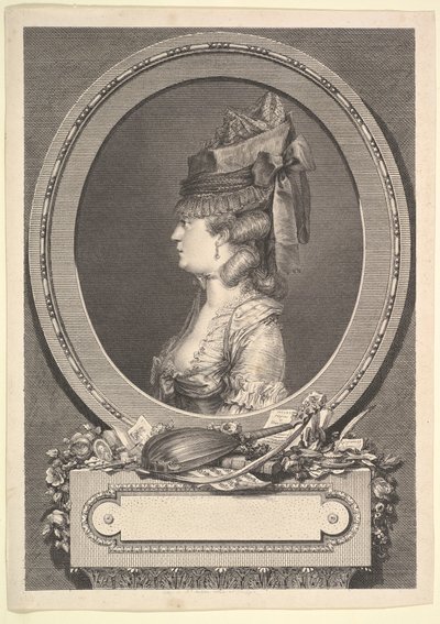 Portret markizy Adrienne-Sophie de ***, 1779. autorstwa Augustin de Saint Aubin