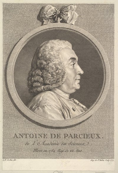 Portret Antoine de Parcieux, 1771. autorstwa Augustin de Saint Aubin