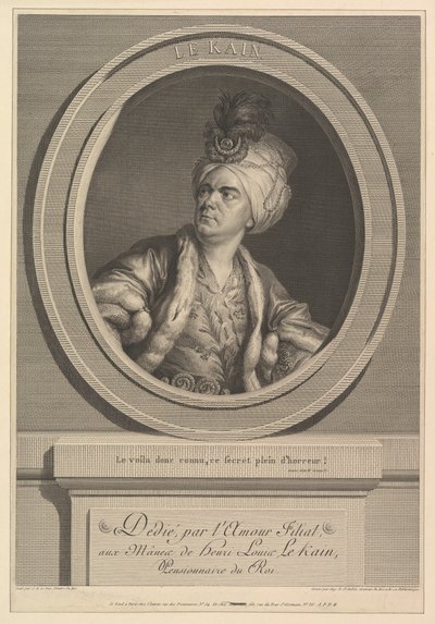 Portret Henri-Louisa Le Kaina, 1788. autorstwa Augustin de Saint Aubin