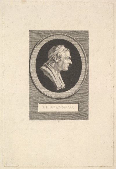 Portret Jean-Jacques Rousseau, 1801. autorstwa Augustin de Saint Aubin