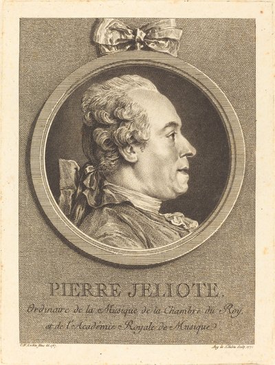 Pierre Jeliote autorstwa Augustin de Saint Aubin after Charles Nicolas Cochin II