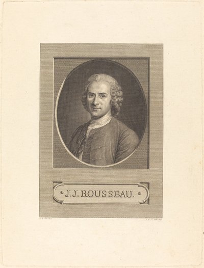 Frontyspis: J.J. Rousseau autorstwa Augustin de Saint Aubin after Maurice Quentin