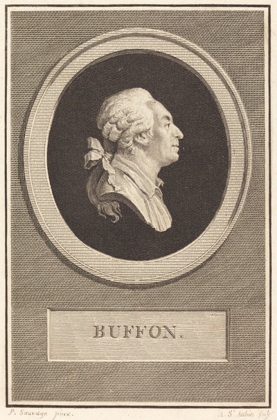 Buffon autorstwa Augustin de Saint Aubin after Piat Joseph Sauvage