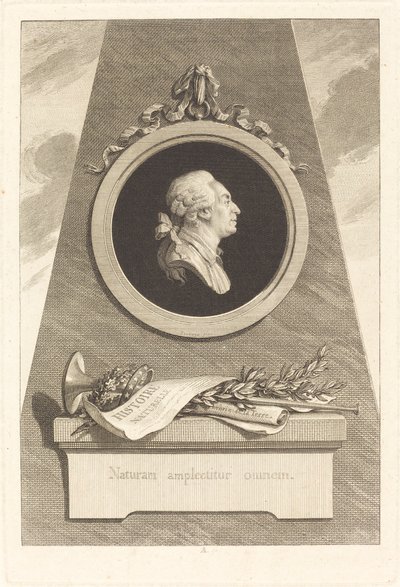 Hrabia Buffon autorstwa Augustin de Saint Aubin after Piat Joseph Sauvage