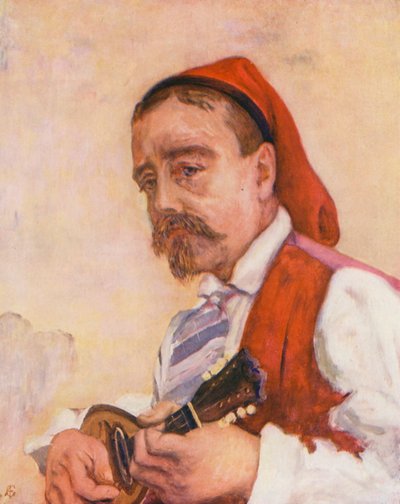 Piosenkarka w Tarantelli (kolorowa litografia) autorstwa Augustine Fitzgerald