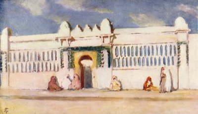 Medersa, Algier (kolorowa litografia) autorstwa Augustine Fitzgerald