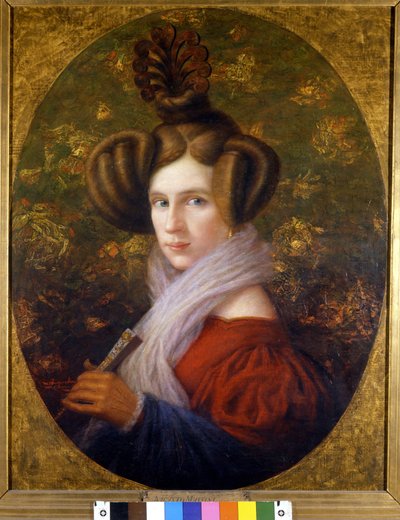 Portret pierwszej żony Margherity Barezzi (1814-1840) autorstwa Giuseppe Verdiego. obraz A. Mussiniego. Muzeum Scali. Mediolan autorstwa Augusto Mussini