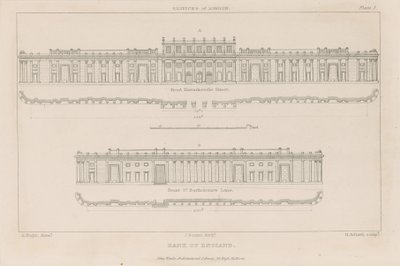 Bank Anglii, południowy front budynku Sir Johna Soane