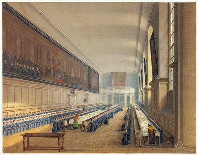 Sala Szpitala Chrystusowego autorstwa Augustus Charles Pugin