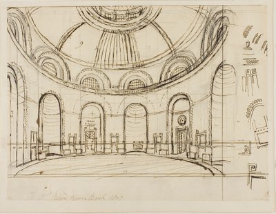 Okrągły Bank Pokoju autorstwa Augustus Charles Pugin
