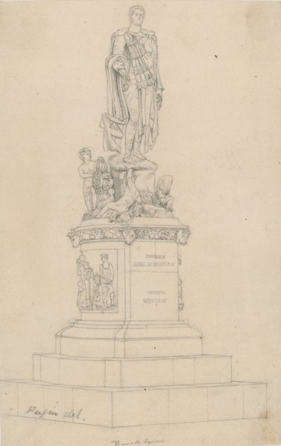 Statua Frances, księcia Bedford, na Russell Square, Londyn autorstwa Augustus Charles Pugin