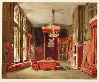 Studium do Drawing Room, St. James, z Microcosm of London autorstwa Augustus Charles Pugin
