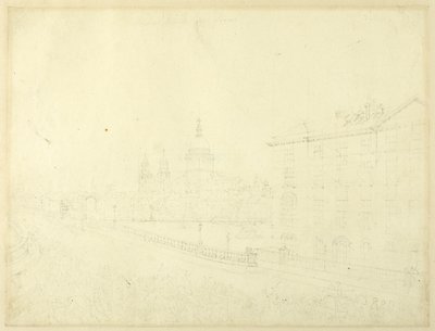 Studium pożaru w Londynie, od Microcosm of London autorstwa Augustus Charles Pugin