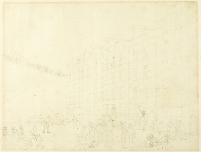Studium dla więzienia Fleet, z Mikrokosmosu Londynu autorstwa Augustus Charles Pugin