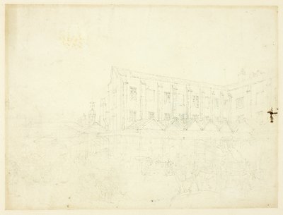 Studium dla Leaden Hall Market, od Microcosm of London autorstwa Augustus Charles Pugin